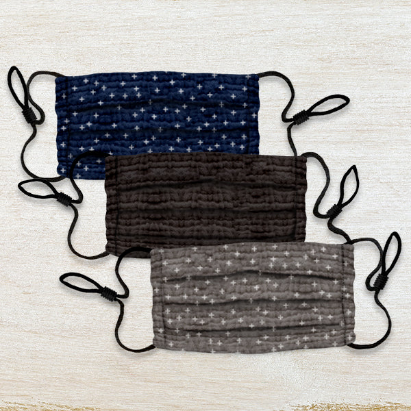 Cotton Clouds Face Masks 3 Pack - Deep