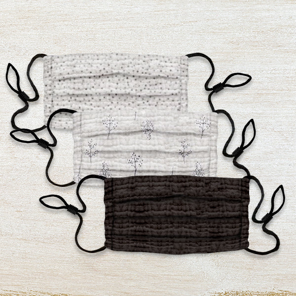 Cotton Clouds Face Masks 3 Pack - Frost