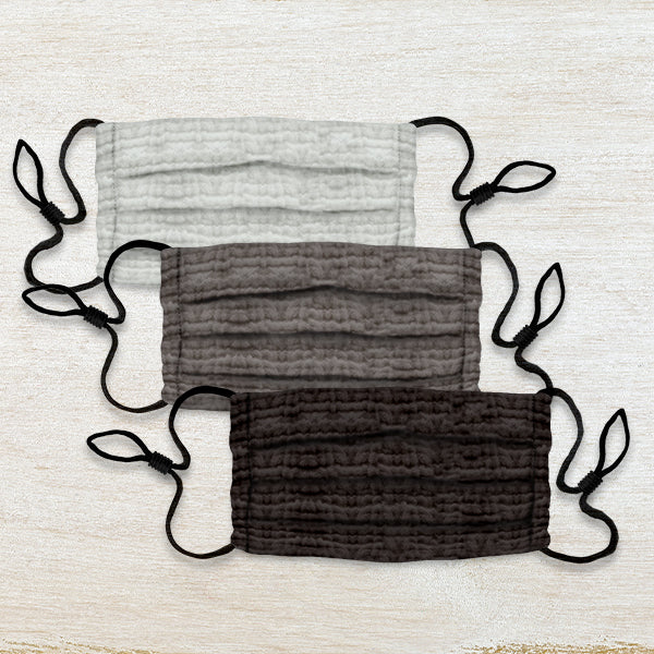 Cotton Clouds Face Masks 3 Pack - Neutrals