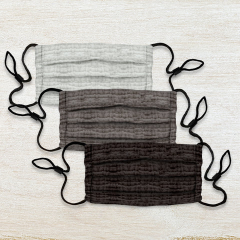 Cotton Clouds Face Masks 3 Pack - Neutrals